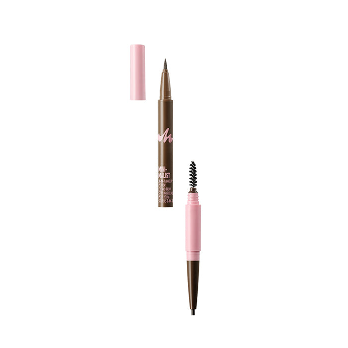 Minimalist Series 3-in-1 Eyeliner, Eyebrow Pencil & Spoolie Brush