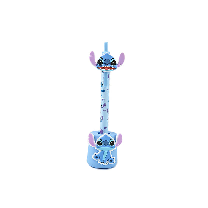 Set di penne a sfera a forma di Stitch, Disney Stitch Series (punta da 1,0 mm, inchiostro nero)