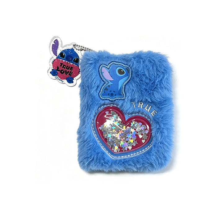 Disney Stitch Series – Taccuino con copertina rigida e paillettes in peluche Stitch
