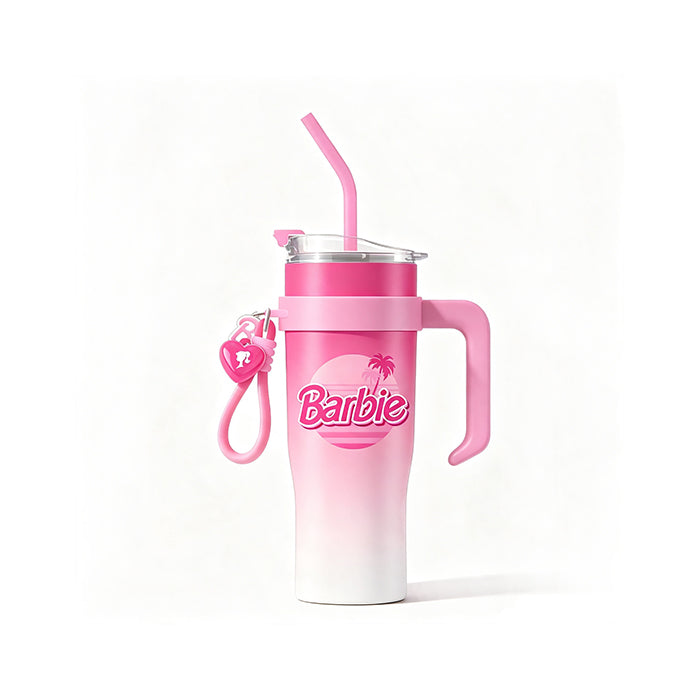Barbie Series – 1600ml Extra-Large Capacity Single-Wall Stainless Steel Straw Cup