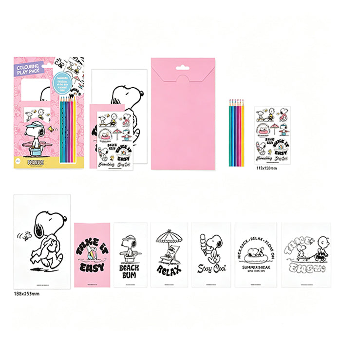 Snoopy Summer Travelogue Series – Set da Colorare