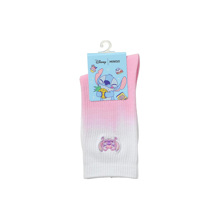Disney Stitch Foodie Party Collection – Dip-Dyed Embroidered Crew Socks