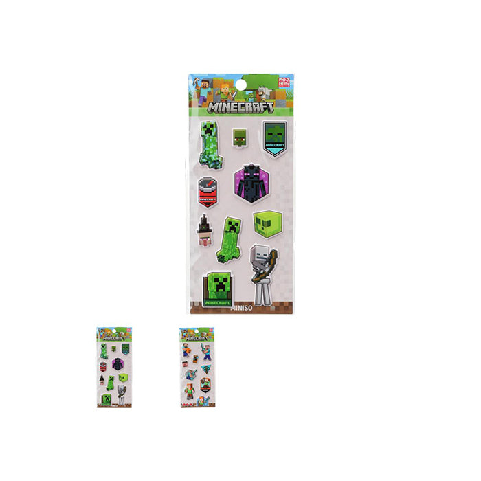 Minecraft Series – Adesivi 3D in Gommapiuma