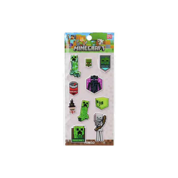 Minecraft Series – Adesivi 3D in Gommapiuma