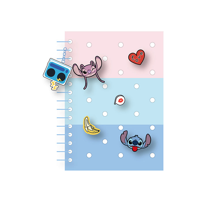 Quaderno a Fogli Mobili da 80 Fogli - Serie Disney Lilo & Stitch