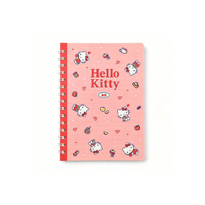 Serie Retrò – Quaderno a spirale A5 in PP di Hello Kitty