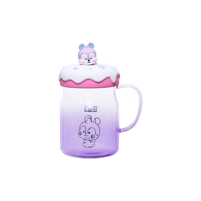 BT21 Baby Superstar Series – Glass Cup with 3D Figure Lid (640mL)
