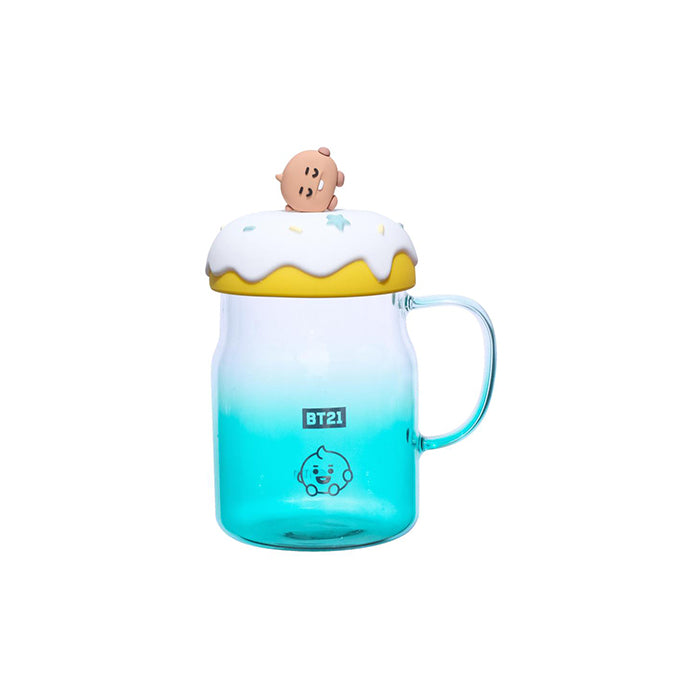 BT21 Baby Superstar Series – Glass Cup with 3D Figure Lid (640mL)