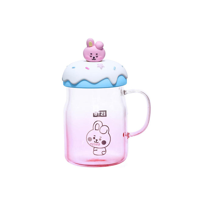 BT21 Baby Superstar Series – Glass Cup with 3D Figure Lid (640mL)