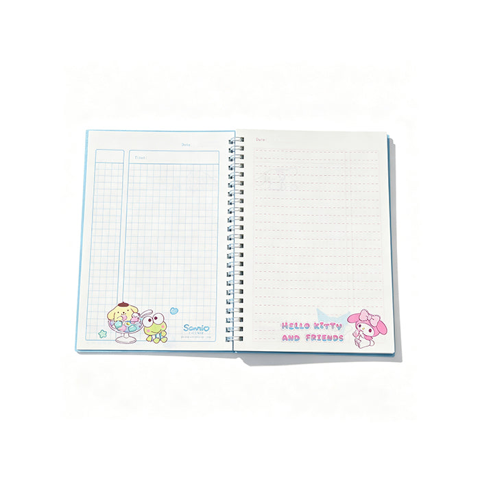 Hello Kitty and Friends "Gummy Dream Factory" Series - Quaderno a Spirale con Finestra Trasparente