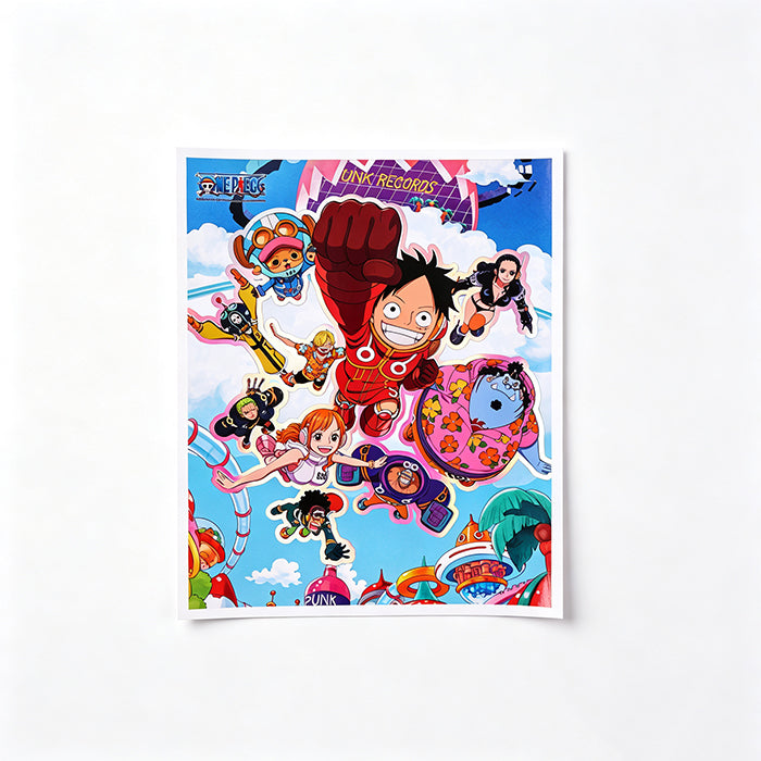Poster e adesivi laser della serie One Piece