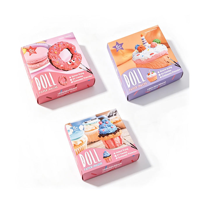 Kit per polpa di carta fai da te a tema gourmet (assortimento di 3 disegni)